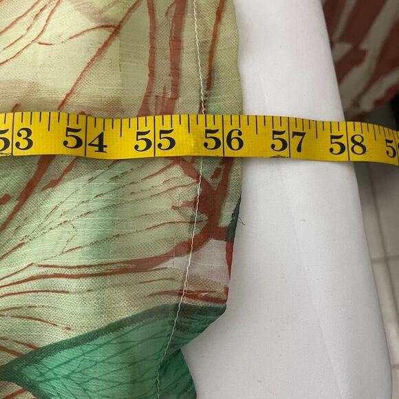 Desigual Nerifette Maxi Dress Size 10 Sheer Boho Sleeveless Tropical Leaf NEW - Picture 7 of 7